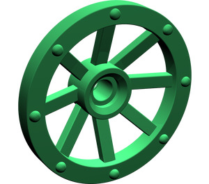 LEGO Green Wagon Wheel Ø27 Small (2470)