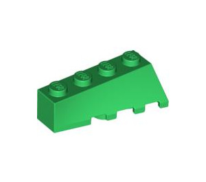 LEGO Vert Coin 2 x 4 Sloped La gauche (43721)