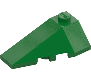 LEGO Grøn Kile 2 x 4 Tredobbelt Venstre (43710)