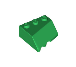 LEGO Green Wedge 3 x 3 Right (48165)