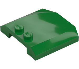 LEGO Green Wedge 4 x 4 Curved (45677)