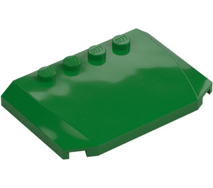 LEGO Green Wedge 4 x 6 Curved (52031)