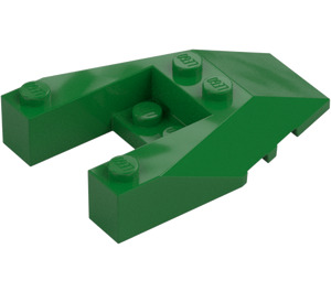 LEGO Green Wedge 6 x 4 Cutout with Stud Notches (6153)