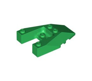 LEGO Vert Coin 6 x 4 Coupé avec des encoches pour tenons (6153)