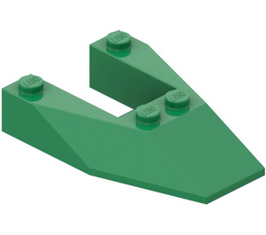 LEGO Green Wedge 6 x 4 Cutout without Stud Notches (6153)