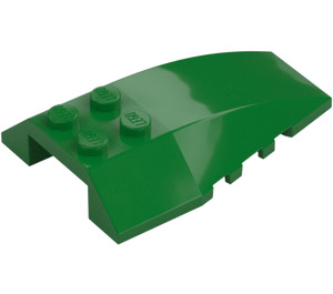 LEGO Green Wedge 6 x 4 Triple Curved (43712)