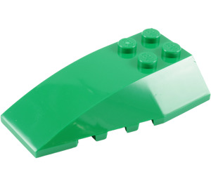 LEGO Groen Wig 6 x 4 Drievoudig Gebogen (43712)
