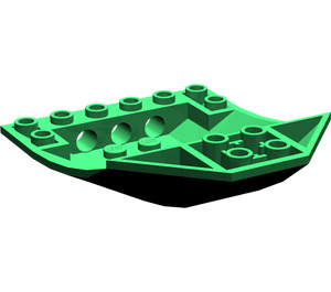 LEGO Green Wedge 6 x 8 x 2 Triple Inverted (41761 / 42021)