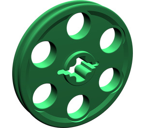 LEGO Green Wedge Belt Wheel (4185 / 49750)