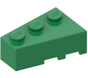 LEGO Verde Cuneo Mattoncino 3 x 2 Sinistra (6565)