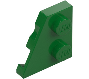 LEGO Green Wedge Plate 2 x 2 Wing Left (24299)