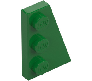 LEGO Verde Cuña Placa 2 x 3 Ala Derecha  (43722)