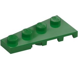 LEGO Groen Wig Plaat 2 x 4 Vleugel Links (41770)