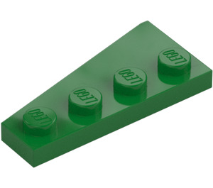 LEGO Vihreä Kiila Levy 2 x 4 Siipi Oikein (41769)