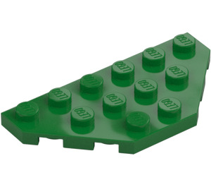 LEGO Grønn Kile Plate 3 x 6 med 45º Hjørner (2419 / 43127)