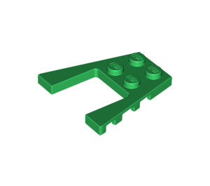 LEGO Green Wedge Plate 4 x 4 with 2 x 2 Cutout (41822 / 43719)
