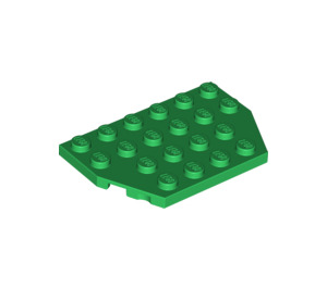 LEGO Green Wedge Plate 4 x 6 without Corners (32059 / 88165)