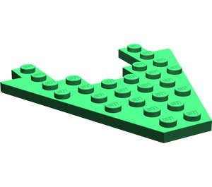 LEGO Grün Keil Platte 8 x 8 mit 3 x 4 Ausgeschnitten (6104)