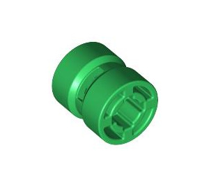 LEGO Green Wheel Rim Ø8.1 X 9 (Notched Hole) (30027)