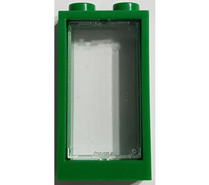 LEGO Green Window 1 x 2 x 3 without Sill (60593) with glass