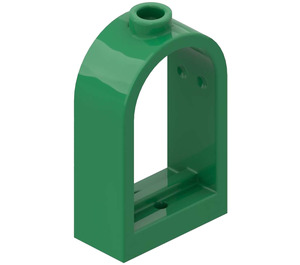 LEGO Green Window Frame 1 x 2 x 2.7 with Rounded Top (30044)