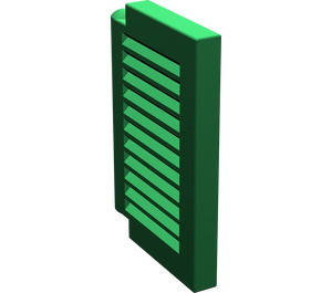 LEGO Green Window Pane 1 x 2 x 2 Shutter (3582)