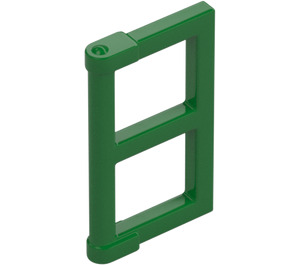 LEGO Vert Fenêtre Pane 1 x 2 x 3 avec onglets de coin épais (28961 / 60608)