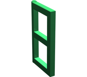 LEGO Vert Fenêtre Pane 1 x 2 x 3 sans coins épais (3854)