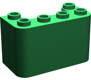 LEGO Groen Voorruit 2 x 4 x 2 (4594 / 35160)