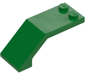 LEGO Green Windscreen 2 x 5 x 1.3 (6070 / 35271)