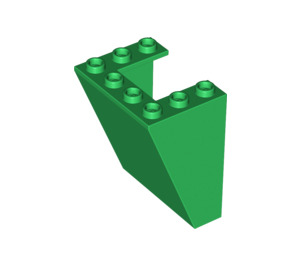 LEGO Green Windscreen 3 x 4 x 4 Inverted with Square Top Edges  (4872)