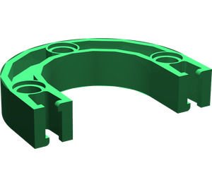 LEGO Green Znap Beam Curved 3 Holes (32205)