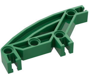 LEGO Green Znap Beam Curved 4 Holes (32246)