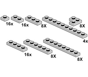 LEGO Grey Plates 10064