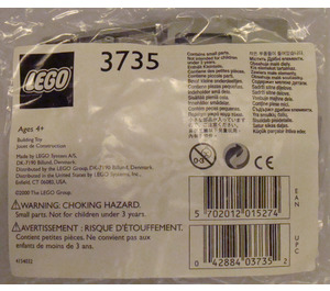 LEGO Grey Trein Doors met Panes 3735 Packaging