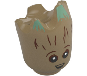 LEGO Groot Head with Open Mouth (106691)