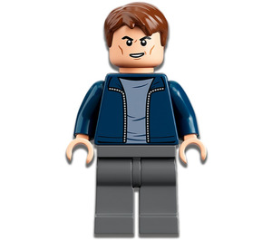 LEGO Garder avec Dark Bleu Jacket Open Figurine