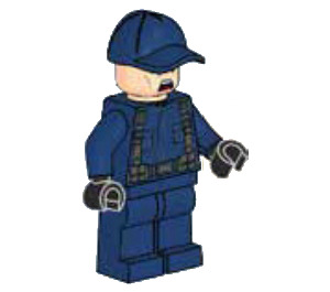 LEGO Guard with Raised Eyebrow Minifigure