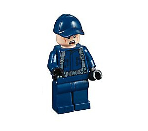 LEGO Guardia senza Rialzato Eyebrow Minifigure