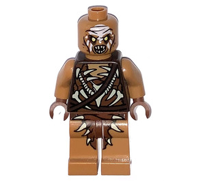 LEGO Gundabad Orc jossa Valkoinen Forehead Paint Minihahmo