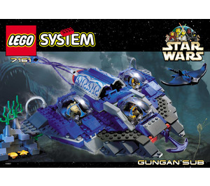 LEGO Gungan Sub Set 7161 Instructions