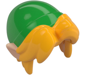 LEGO Capelli con Orecchie e Verde brillante Floppy Cappello