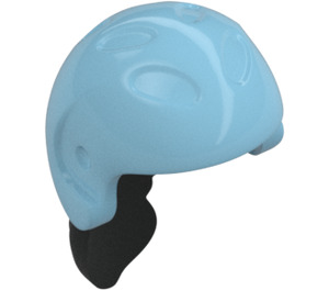 LEGO Hair with Medium Azure Helmet (30926)