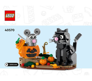 LEGO Halloween Cat and Mouse Set 40570 Instructions