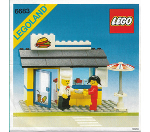 LEGO Hamburger Stand Set 6683 Instructions