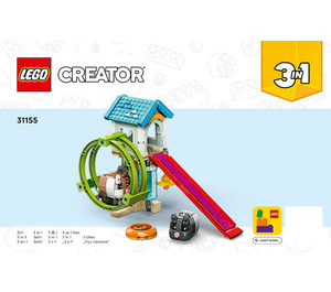 LEGO Hamster Wiel 31155 Instructions