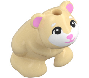 LEGO Hamster with White Cheeks and Pink Nose and Ears (105991)