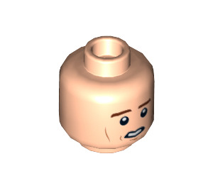 LEGO Han Solo Minifigure Head (Recessed Solid Stud) (18685 / 31480)