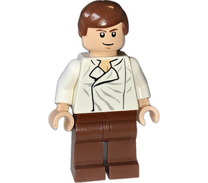 LEGO Han Solo, Reddish brązowy Nogi bez Holster Wzór Minifigurka