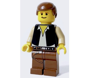 LEGO Han Solo mit Schwarz Weste und Braun Beine Minifigur